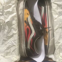Lx Old Skool Vans Flames 10.5 
