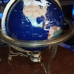 Globe With Semi Precious Stones
