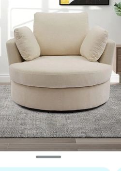 Luxury Sweviel Valet Material Accent Sofa Chair
