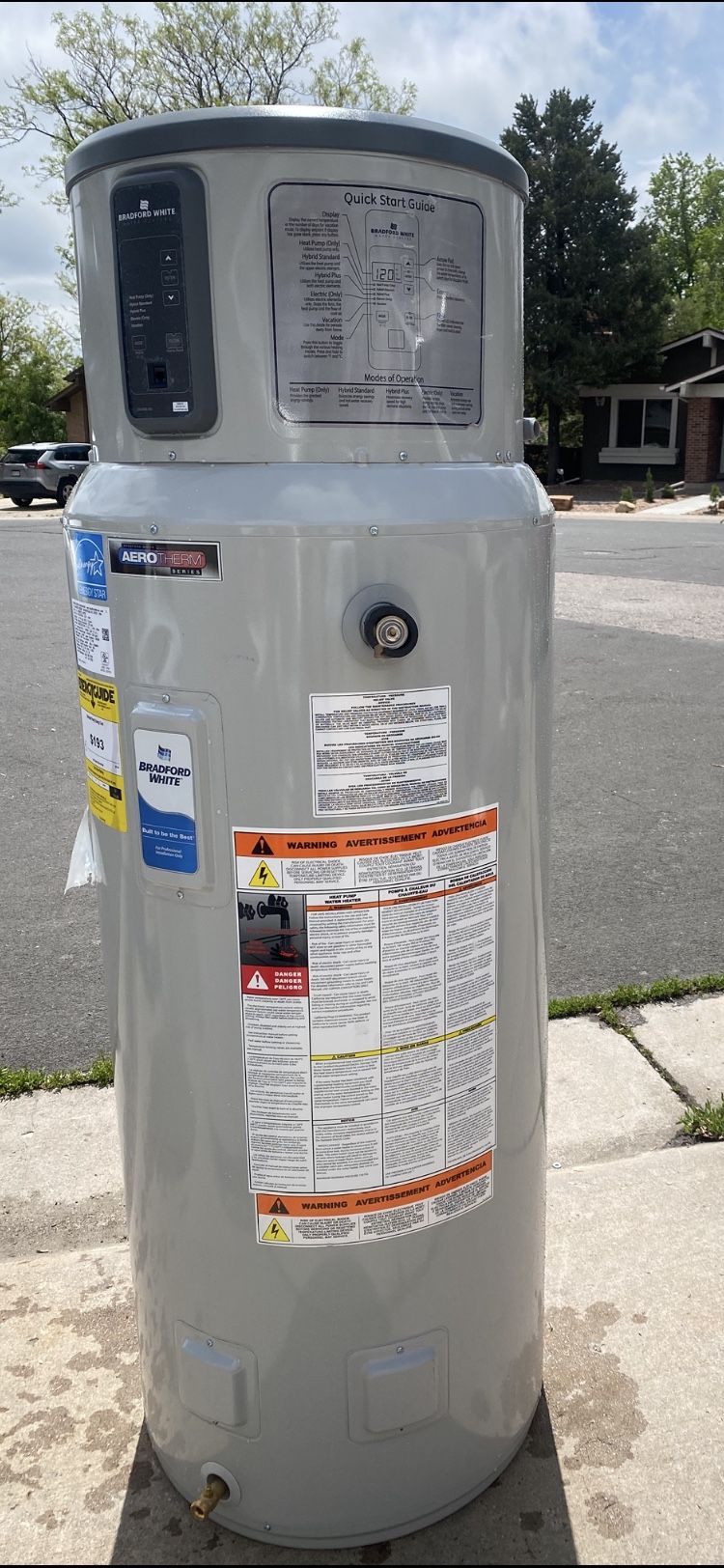 New 80Gallon, 4.5 kW Heat Pump Electric Water Heater.