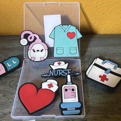 New Nurse Bogg Bag Charms. 7 Count 