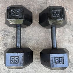 55lbs dumbbells 💪