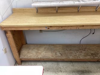 HEAVY DUTY WORK BENCH WITH LOWER STORAGE 16’