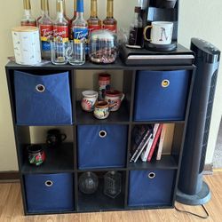 Cube Shelf With Boxes 