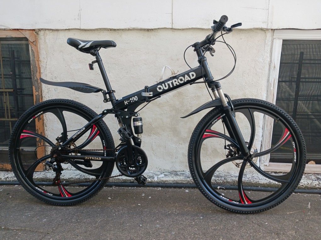 OUTROAD R-100 Adult Bike 26" Wheels. Folding
