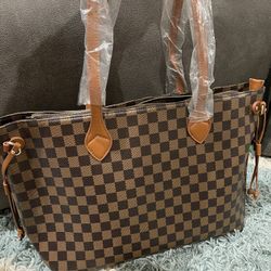 Checkered Tote Brand New 
