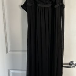 Black Bridesmaid Dress