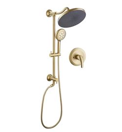 Brushed Gold Multi Function Handheld Shower Head