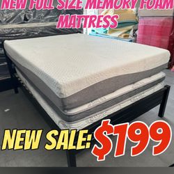 NEW FULL SIZE MEMORY FOAM MATTRESS