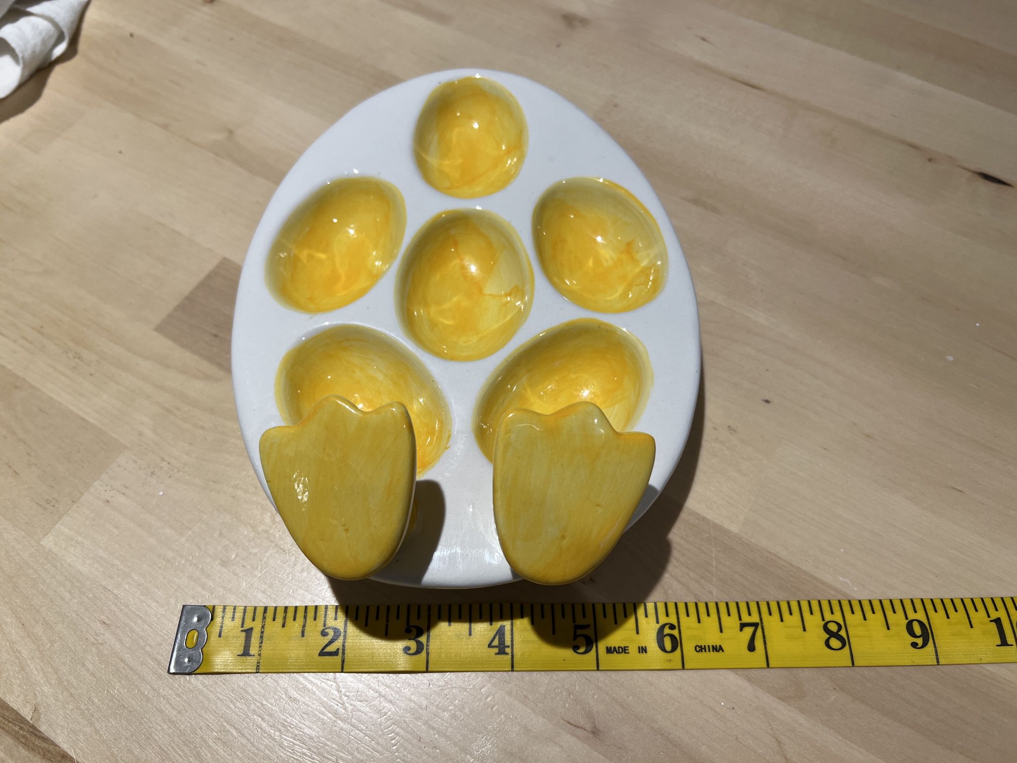 Eggs - Deviled Egg Tray with Little Yellow Feet 