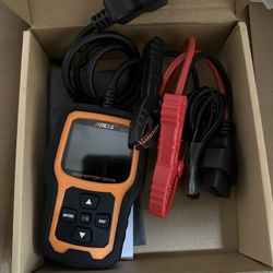 ANCEL AD410 Pro+ 2 in 1 OBD2 Scanner Battery Tester, OBD2 Scanner Diagnostic Tool for Car Check Engine Code Reader Scan Tool & 6V 12V 100-2000 CCA Bat