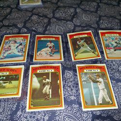 1972 Topps Baseball Cards Of The 1971 World Series ( CLEMENTE)