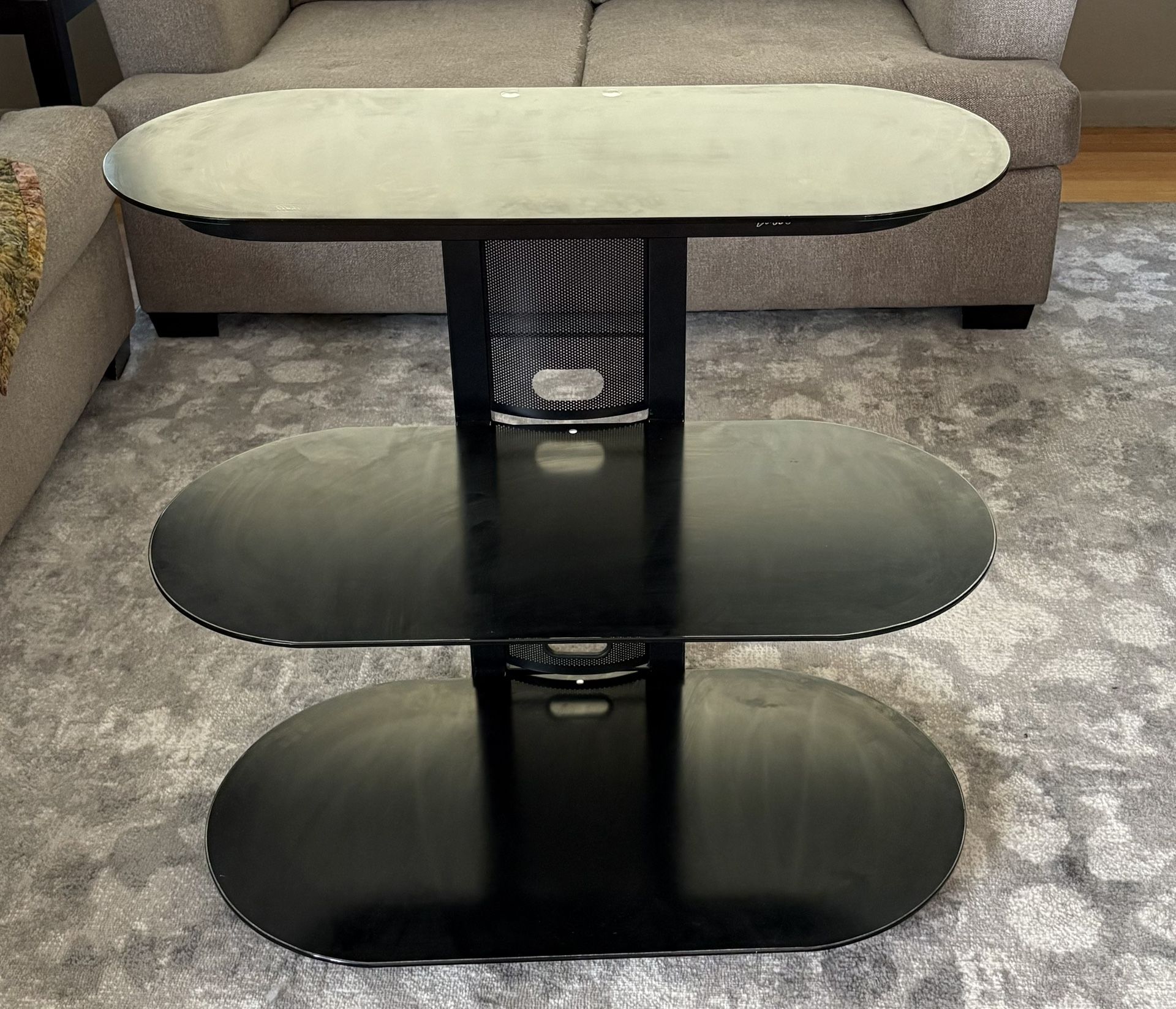 Bell’O 3-Tier Tempered Glass Entertainment Stand