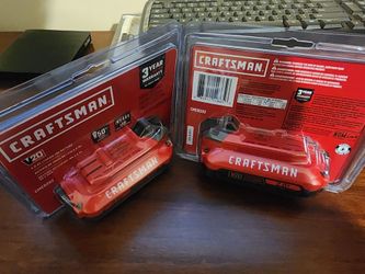 2 Craftman batteries  2.0