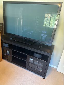 Panasonic plasma TV & stand