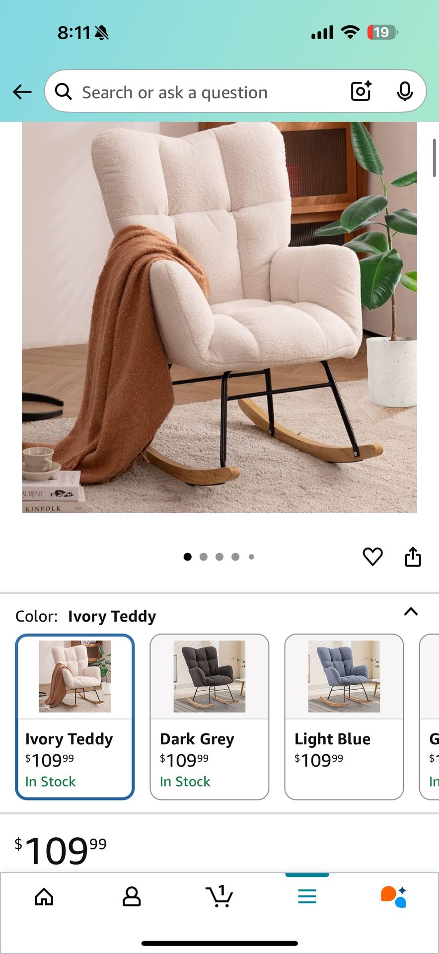 Baby Nursery Rocking Chair