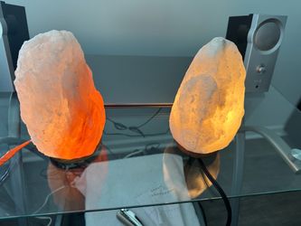 Himalayan salt lamps 9” tall priced as each