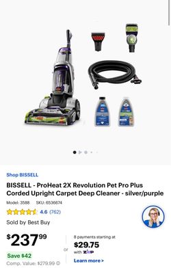 Bissell ProHeat 2x revolution pet pro plus