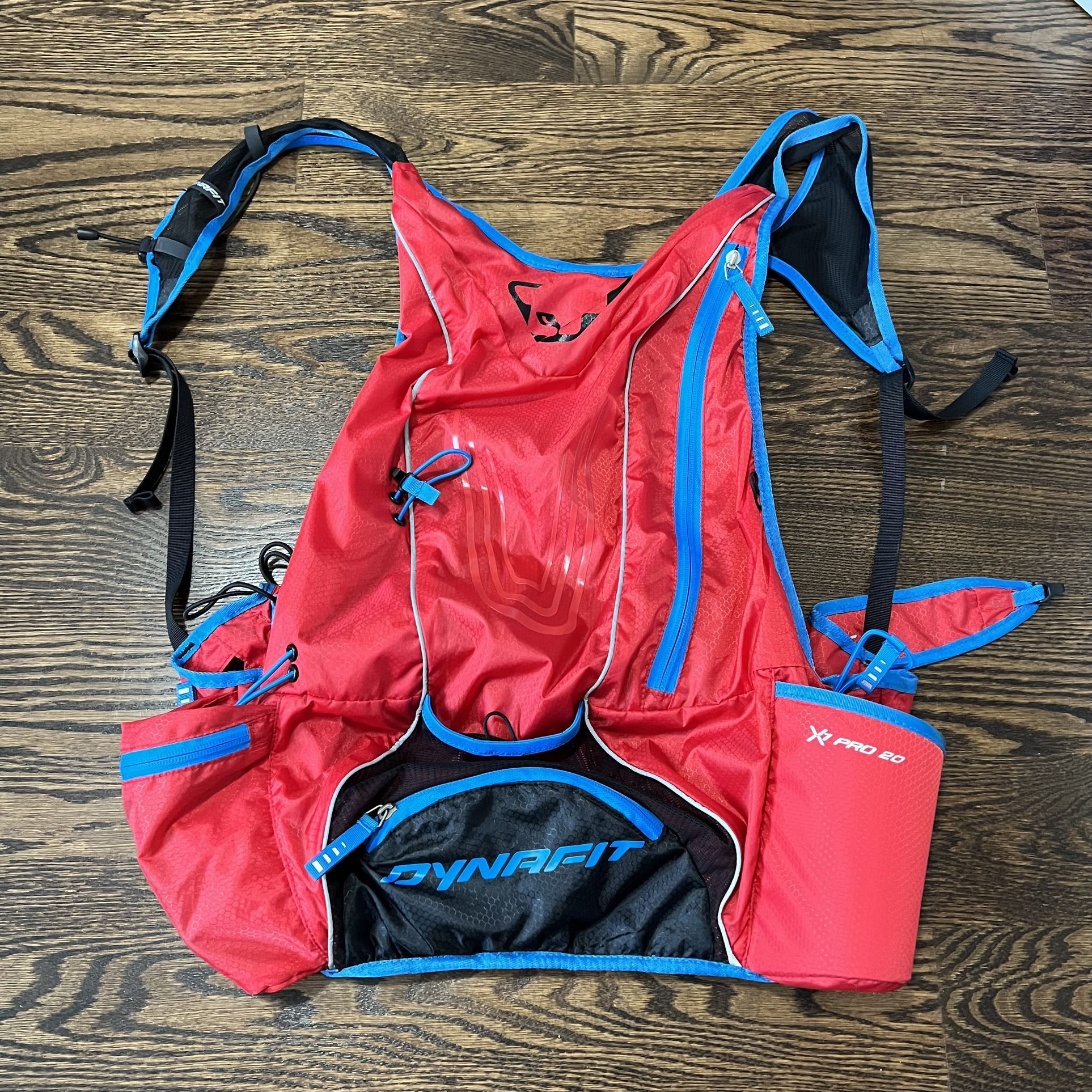 Dynafit X7 Pro 20 H2O Athletic Trail Running Red Hydration Backpack Bag