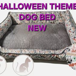 Brand New Ultra Plush Halloween Theme Dog Bed Cat Beds Non Skid Bottom Water Resistant,  Machine Washable Cama De  Perro O Gato Medium Sized Pet Beds 