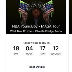 2 NBA Youngboy Ticket W/ Parking Pass For Trade
