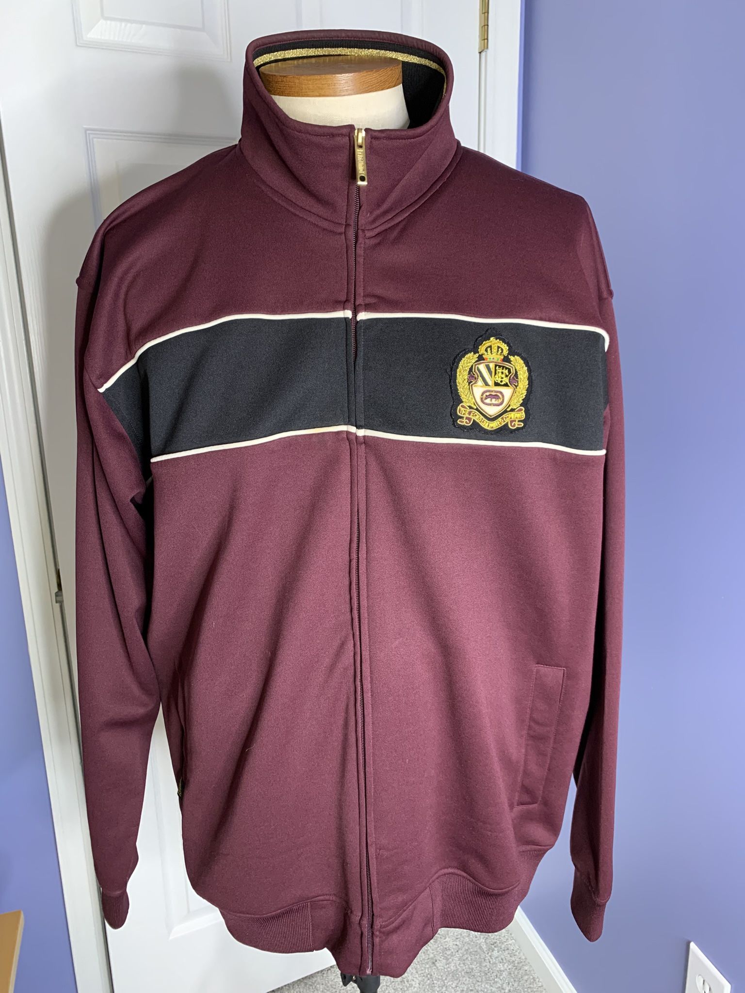 Ecko Unltd Jacket Embroidered Graphic 2XL Zip NEW