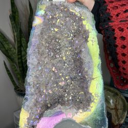 Aura Coated Amethyst Cathedral