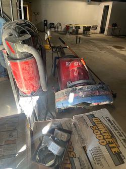 Ronlon R780-3 concrete grinder and vacuum set