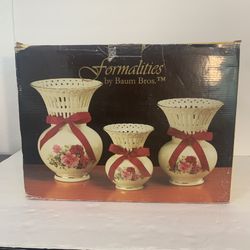 Victorian Rose Collection Vases