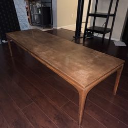 Mid Century Modern Motif Wood Coffee Table 