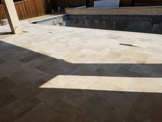 Travertine pavers
