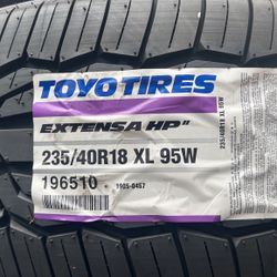 235/40/18 Toyo Extensa HP2