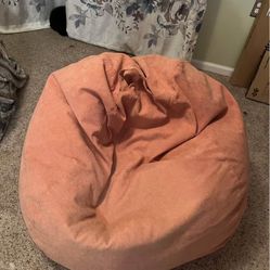 Medium Mauve Bean Bag with Handle and removable cover
