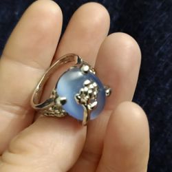 Silver Fashion Ring, Size 9 