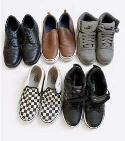 Kids Shoe Lot – Puma, Vans, Heelys & Dress Shoes (5 Pairs)