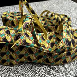 Women’s sandals,strappy wedge platform, various sizes, new