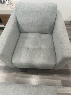 Gray Fabric Accent Chair from living spaces