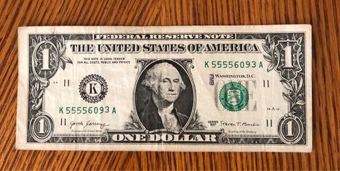 2017 very cool $1 note 95.2%