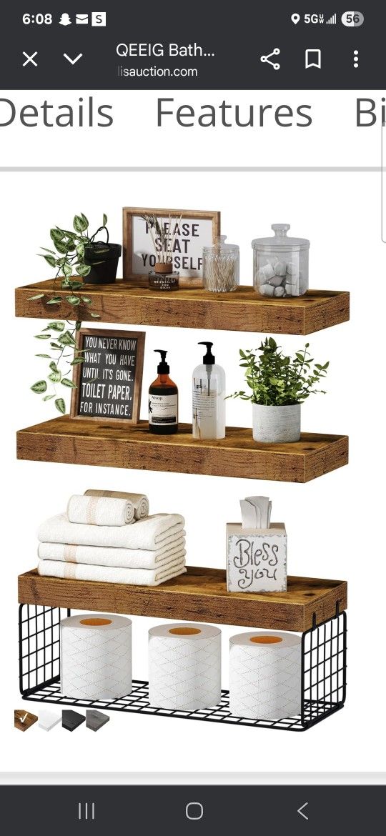 Floating Shelves, New