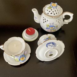 Tea Cup And Pot Candles