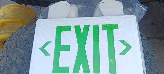 Emergency Exit sign