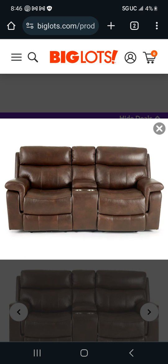 Brown Recliner Loveseat/couch 