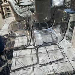 Clear Dining Chairs  (if Posted It’s Available)