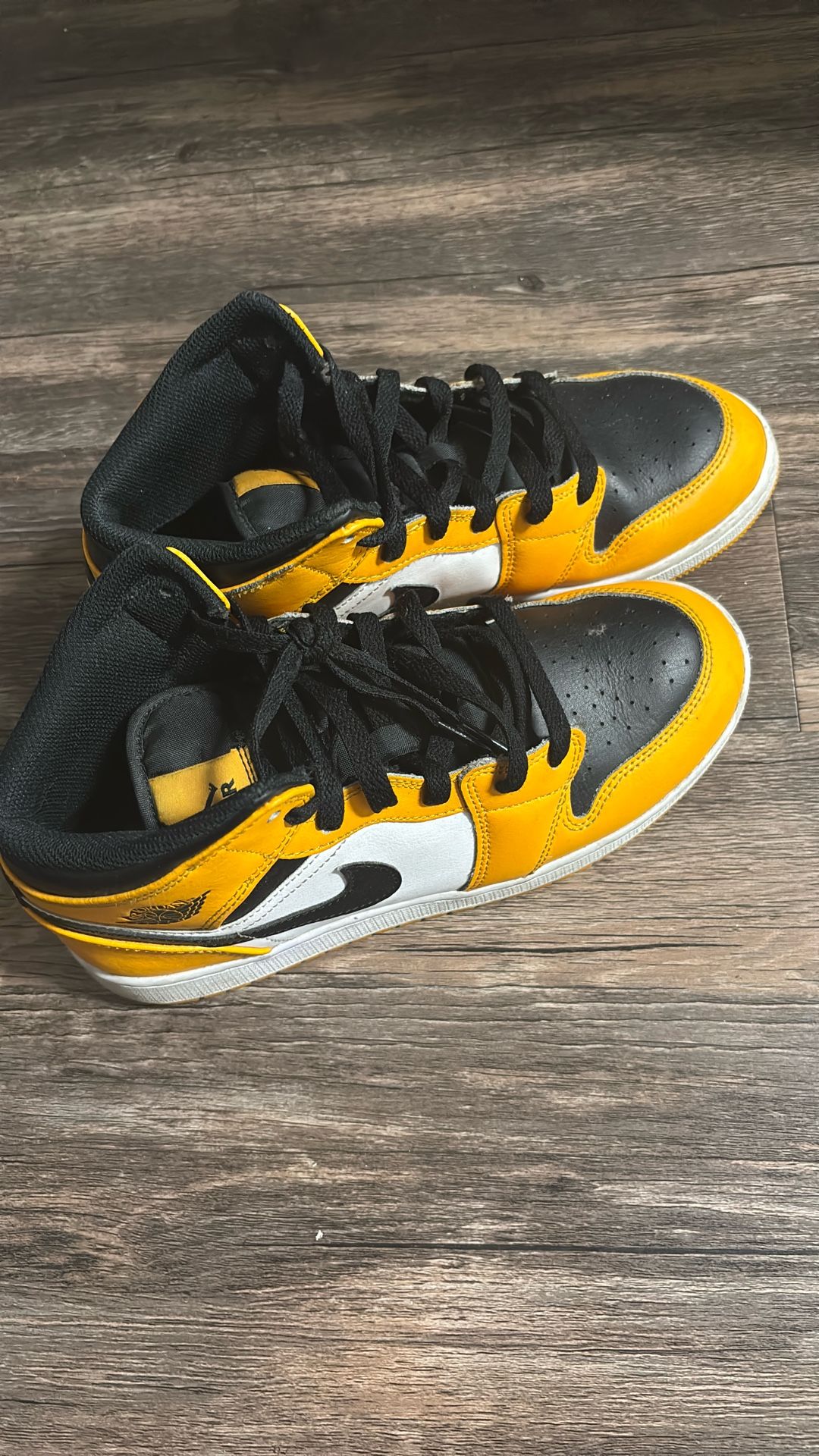 Yellow Nike Air Jordan 1s