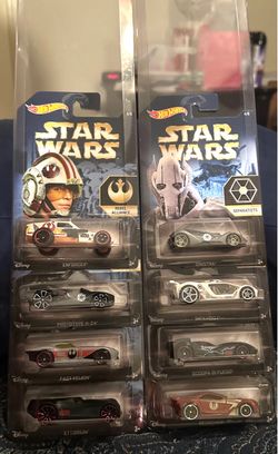 2015 Mattel Hot Wheels, Star Wars Complete Collection of Eight