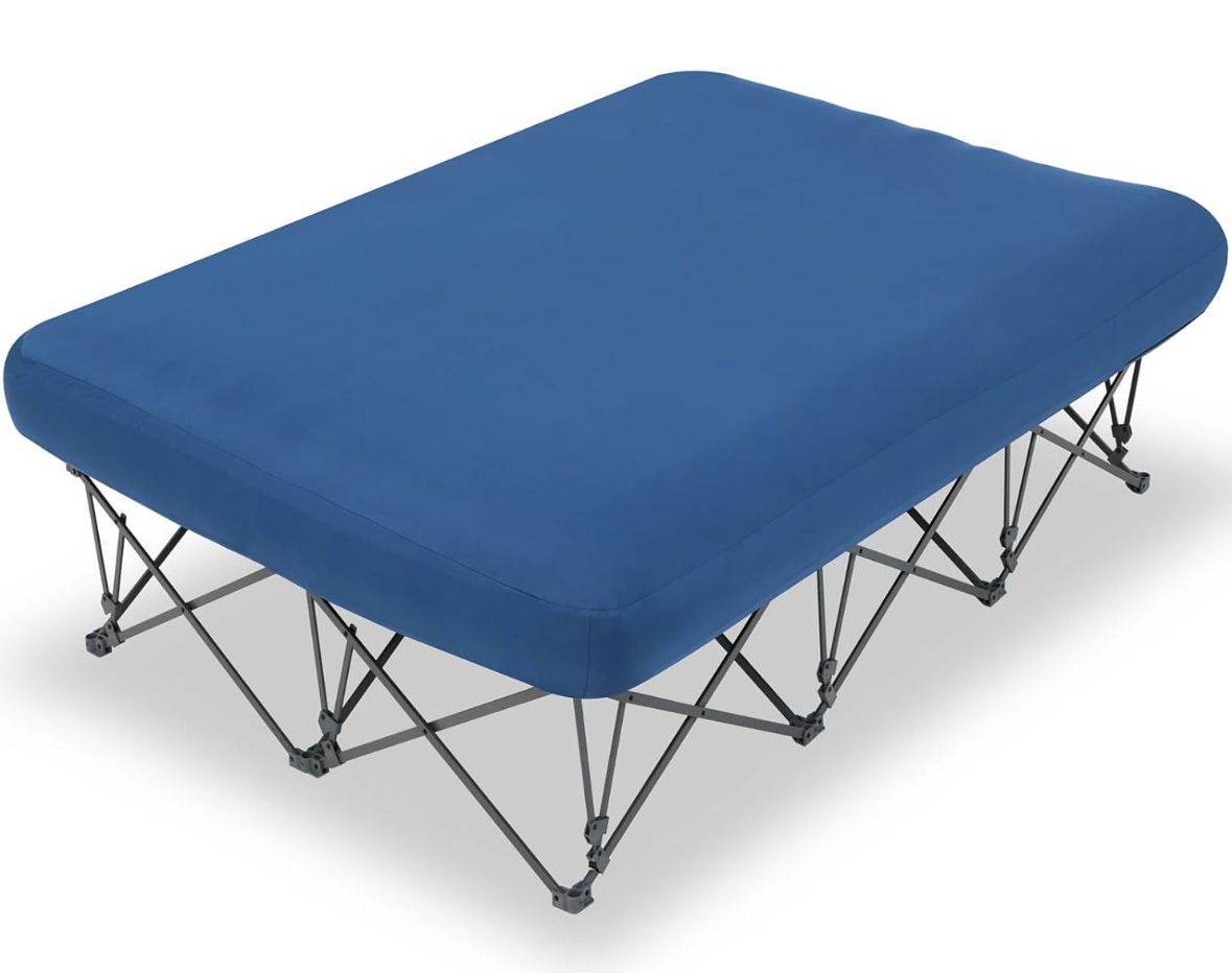 Camping CotCamping Cots for AdultsFolding Camping Cot with Inflatable Air Mattress and Carry Bagfor Outdoor Travel Camp Beach Vacation (not Include
