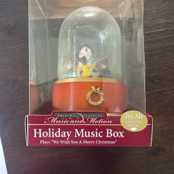 Antique Christmas music box