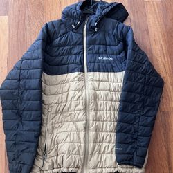 Men’s Columbia Omni-heat Down Jacket Large 