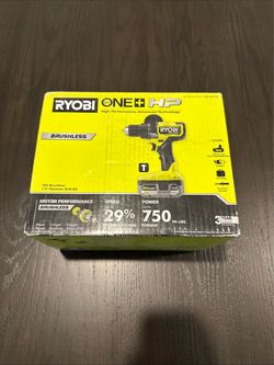 RYOBI ONE+ HP 18V Brushless 1/2 in Hammer Drill Kit W. 4.0Ah Battery Charger Bag