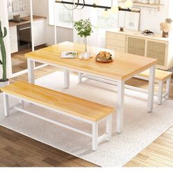 DINING ROOM TABLE-bench Style